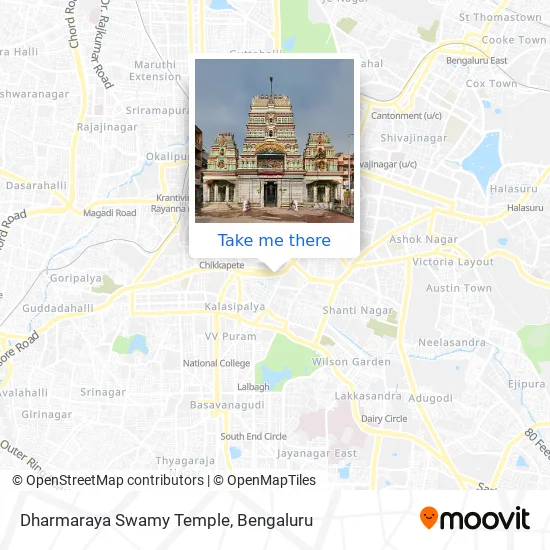 Dharmaraya Swamy Temple map