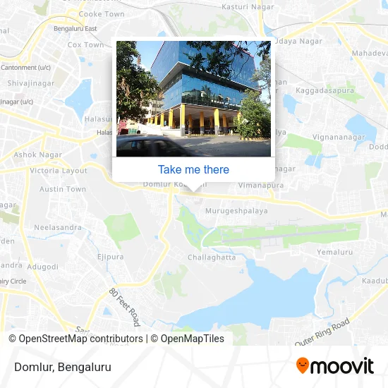 Domlur map