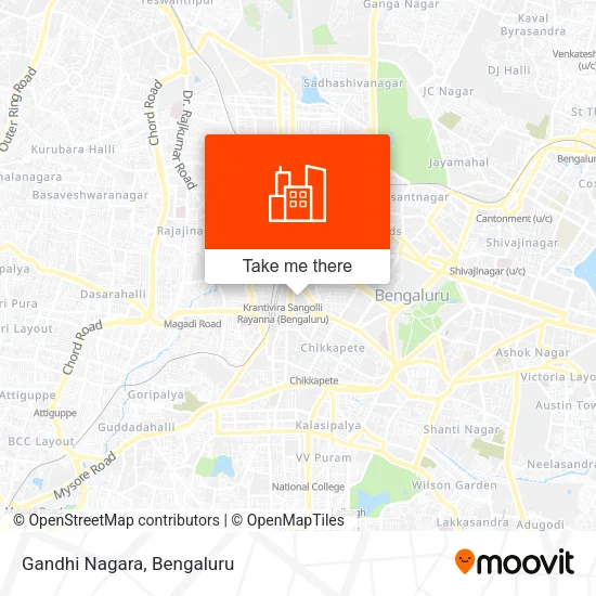 Gandhi Nagara map