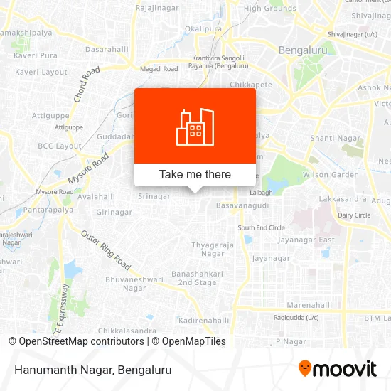 Hanumanth Nagar map