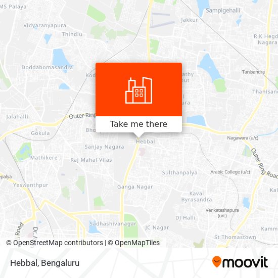 Hebbal map