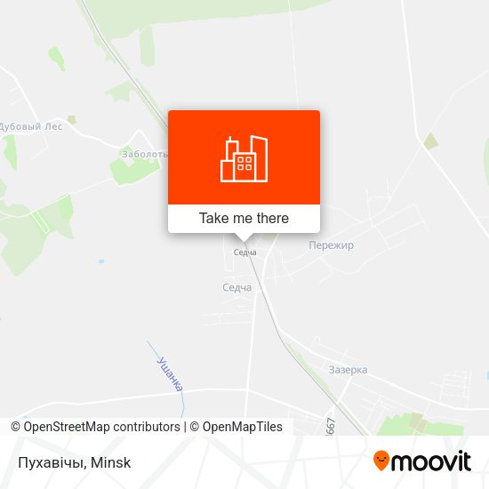 Пухавічы map