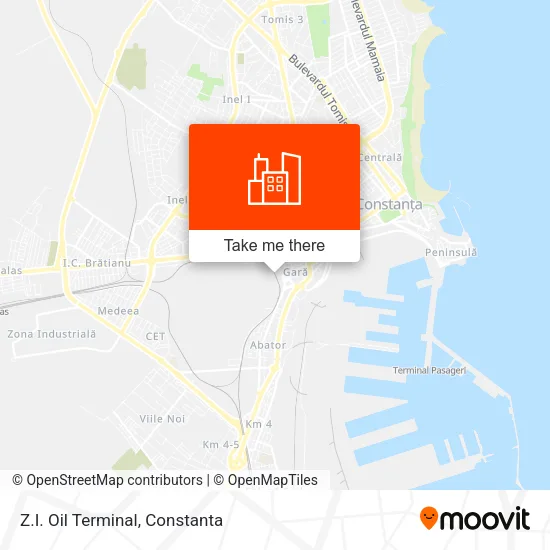 Z.I. Oil Terminal map