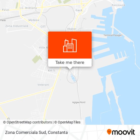 Zona Comerciala Sud map