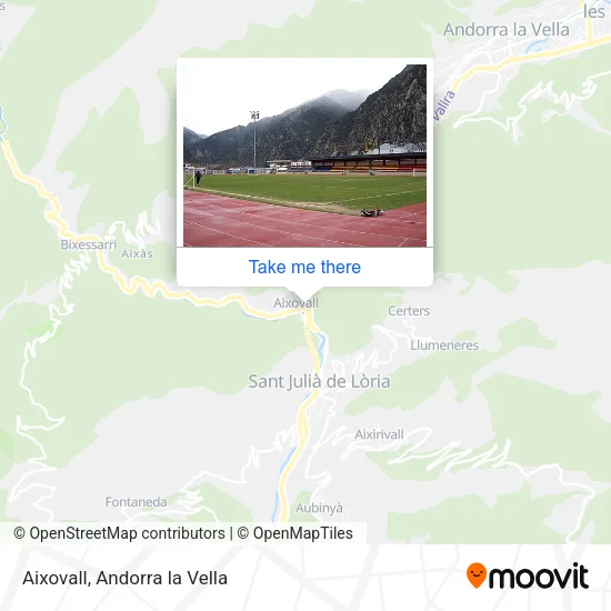 Aixovall map
