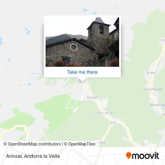 Arinsal map