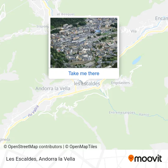 Les Escaldes map