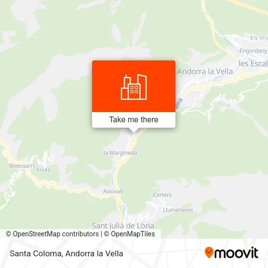 Santa Coloma map