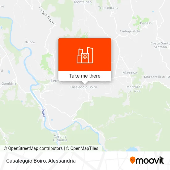 Casaleggio Boiro map