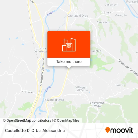 Castelletto D' Orba map
