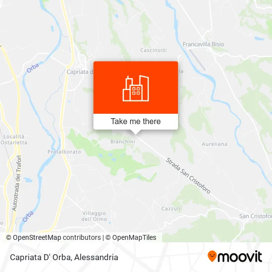 Capriata D' Orba map