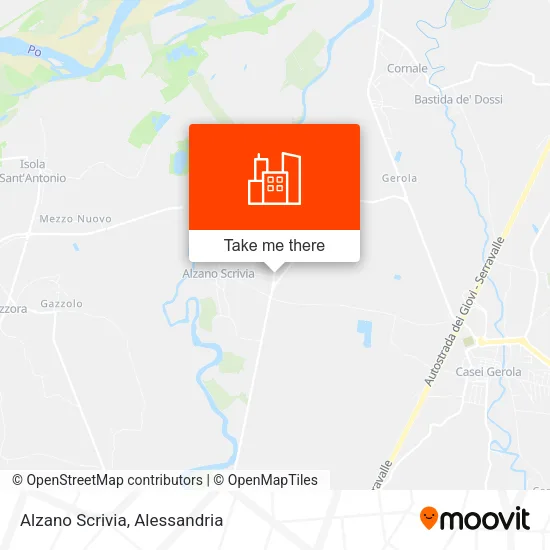 Alzano Scrivia map