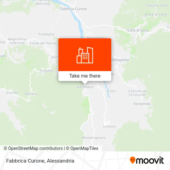 Fabbrica Curone map