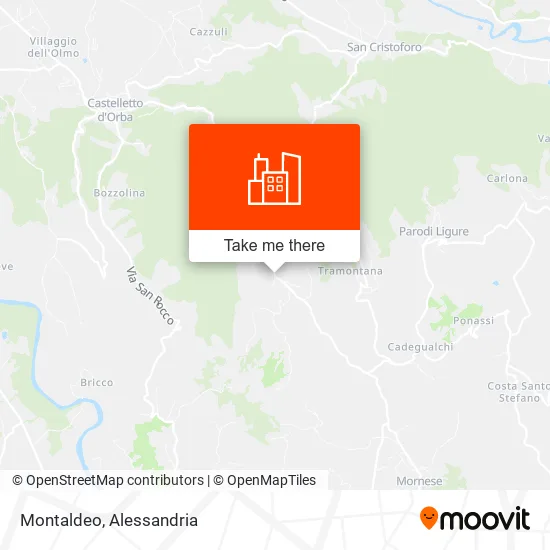 Montaldeo map