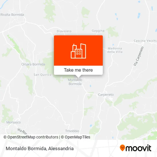 Montaldo Bormida map