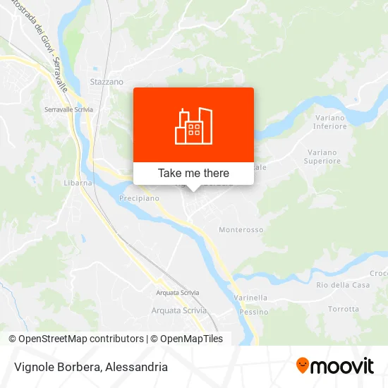 Vignole Borbera map