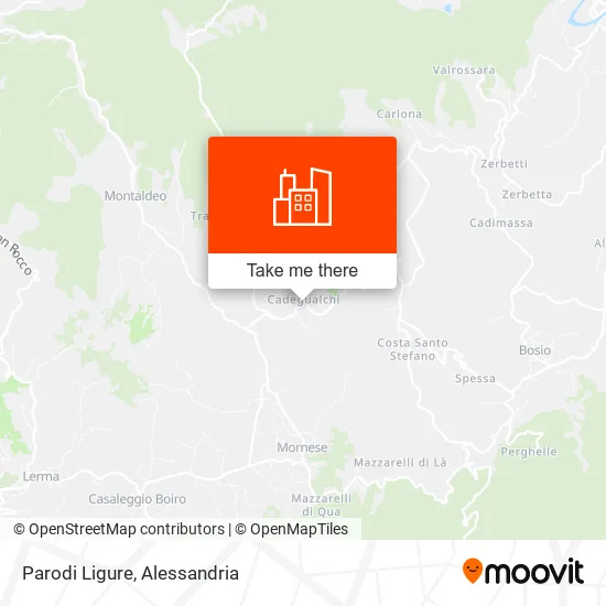 Parodi Ligure map