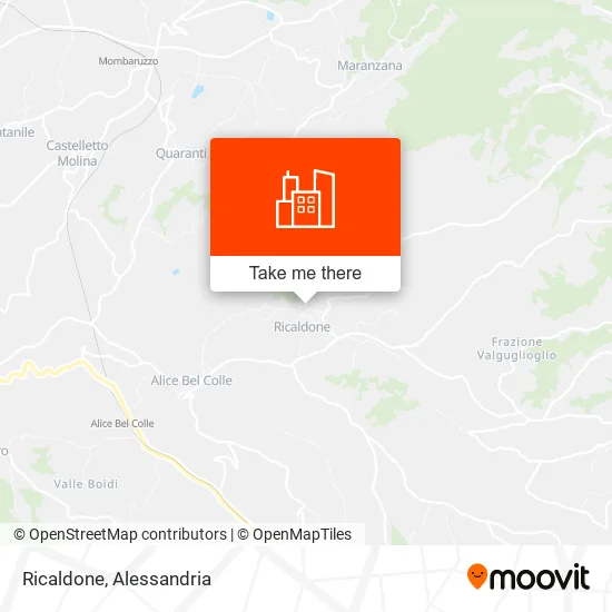 Ricaldone map