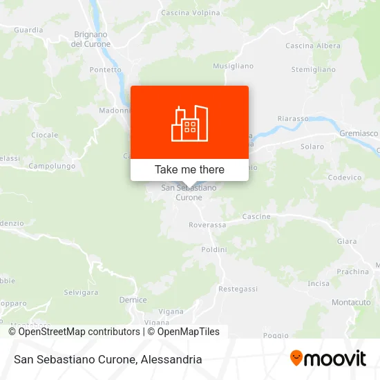 San Sebastiano Curone map