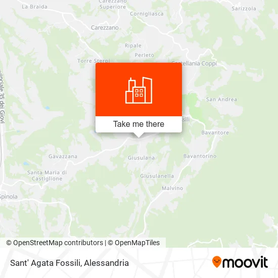 Sant' Agata Fossili map