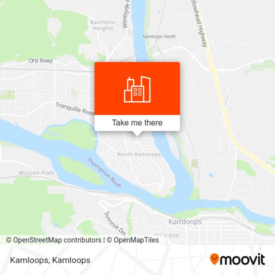 Kamloops map