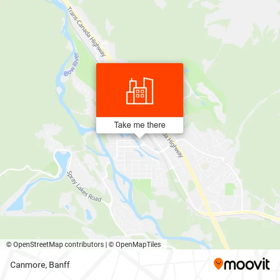 Canmore map