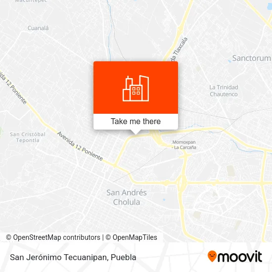 San Jerónimo Tecuanipan map