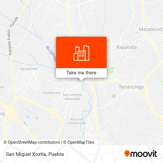 San Miguel Xoxtla map