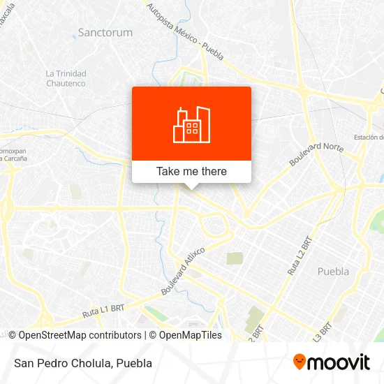 San Pedro Cholula map