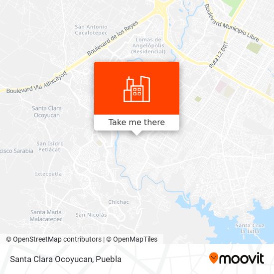 Mapa de Santa Clara Ocoyucan