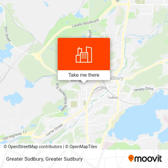 Greater Sudbury map