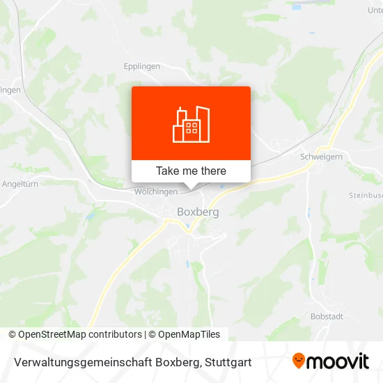 Карта Verwaltungsgemeinschaft Boxberg
