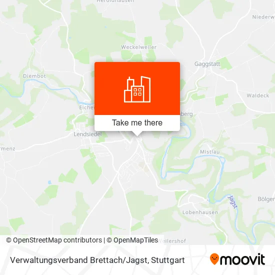 Карта Verwaltungsverband Brettach / Jagst