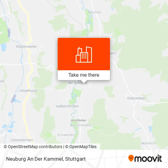 Карта Neuburg An Der Kammel