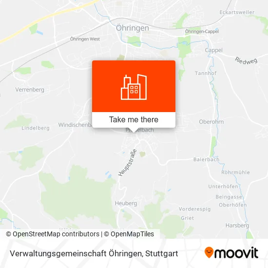 Карта Verwaltungsgemeinschaft Öhringen