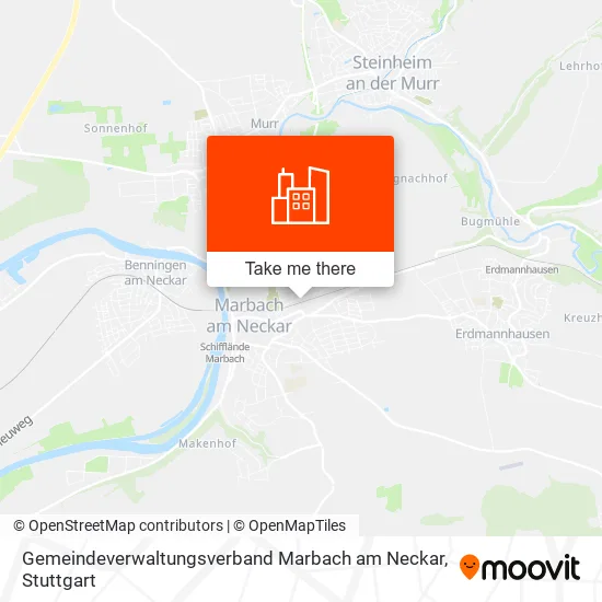Карта Gemeindeverwaltungsverband Marbach am Neckar