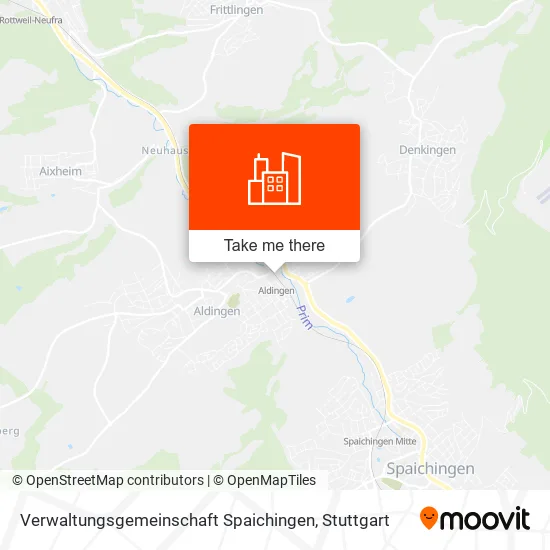 Карта Verwaltungsgemeinschaft Spaichingen