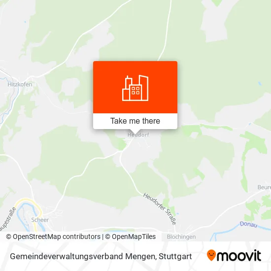 Карта Gemeindeverwaltungsverband Mengen