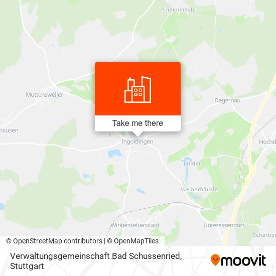Карта Verwaltungsgemeinschaft Bad Schussenried