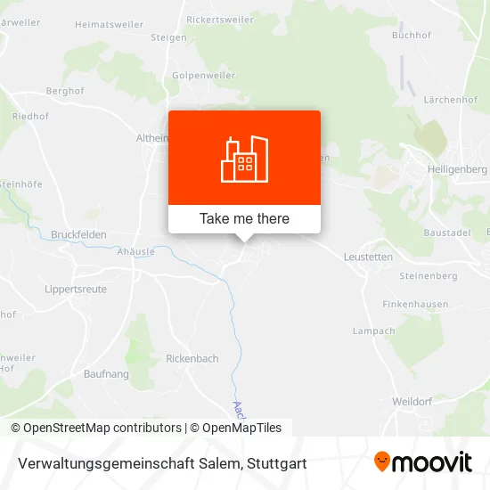 Карта Verwaltungsgemeinschaft Salem