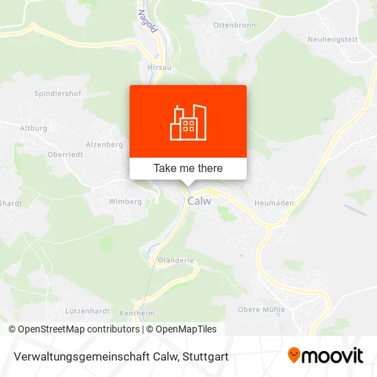 Verwaltungsgemeinschaft Calw map