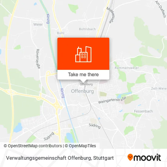 Карта Verwaltungsgemeinschaft Offenburg