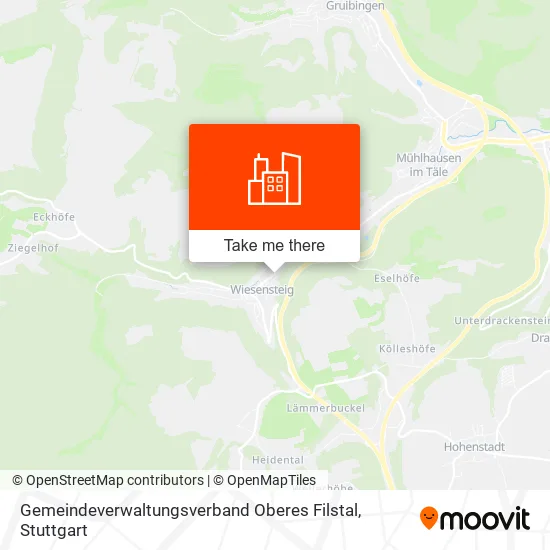 Карта Gemeindeverwaltungsverband Oberes Filstal