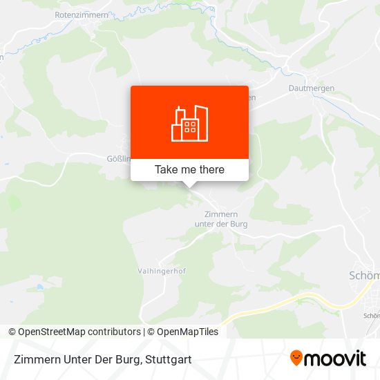 Карта Zimmern Unter Der Burg