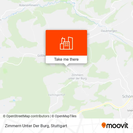Zimmern Unter Der Burg map