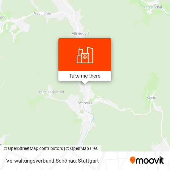 Карта Verwaltungsverband Schönau