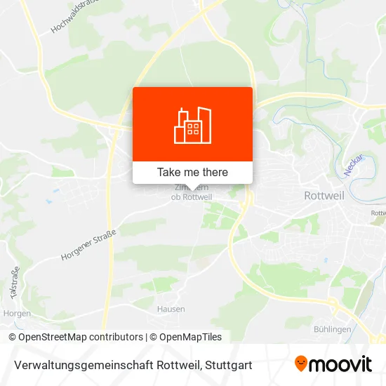 Карта Verwaltungsgemeinschaft Rottweil