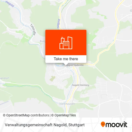 Карта Verwaltungsgemeinschaft Nagold