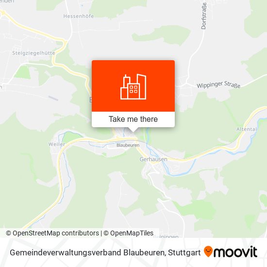 Карта Gemeindeverwaltungsverband Blaubeuren