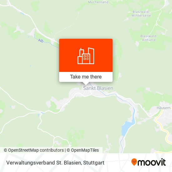 Verwaltungsverband St. Blasien map